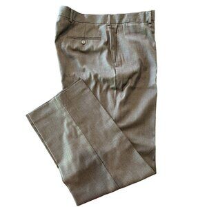 Stafford Performance Men's Dress Pants 36x31 Gray Polyester Viscose Blend